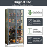 Curio Display Cabinet, Storage Cabinet with 5-Tier Storage Shelves, Display Case with Acrylic Cabinet Door, Toy Organizers Rack & Display Shelf QEWYHGRY