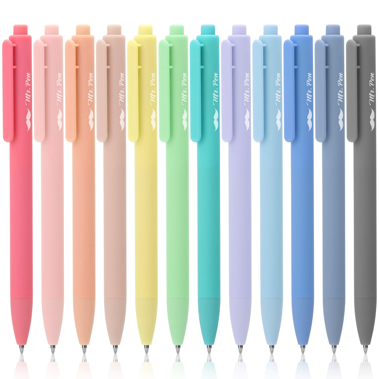 Mr. Pen- Retractable Gel Pens, 12 Pack, Fast Dry, Gel Pens Fine Point 0.7mm, Retractable Pens, Cute Pens, Gel Ink Pens, Aesthetic Pens for Mr. Pen