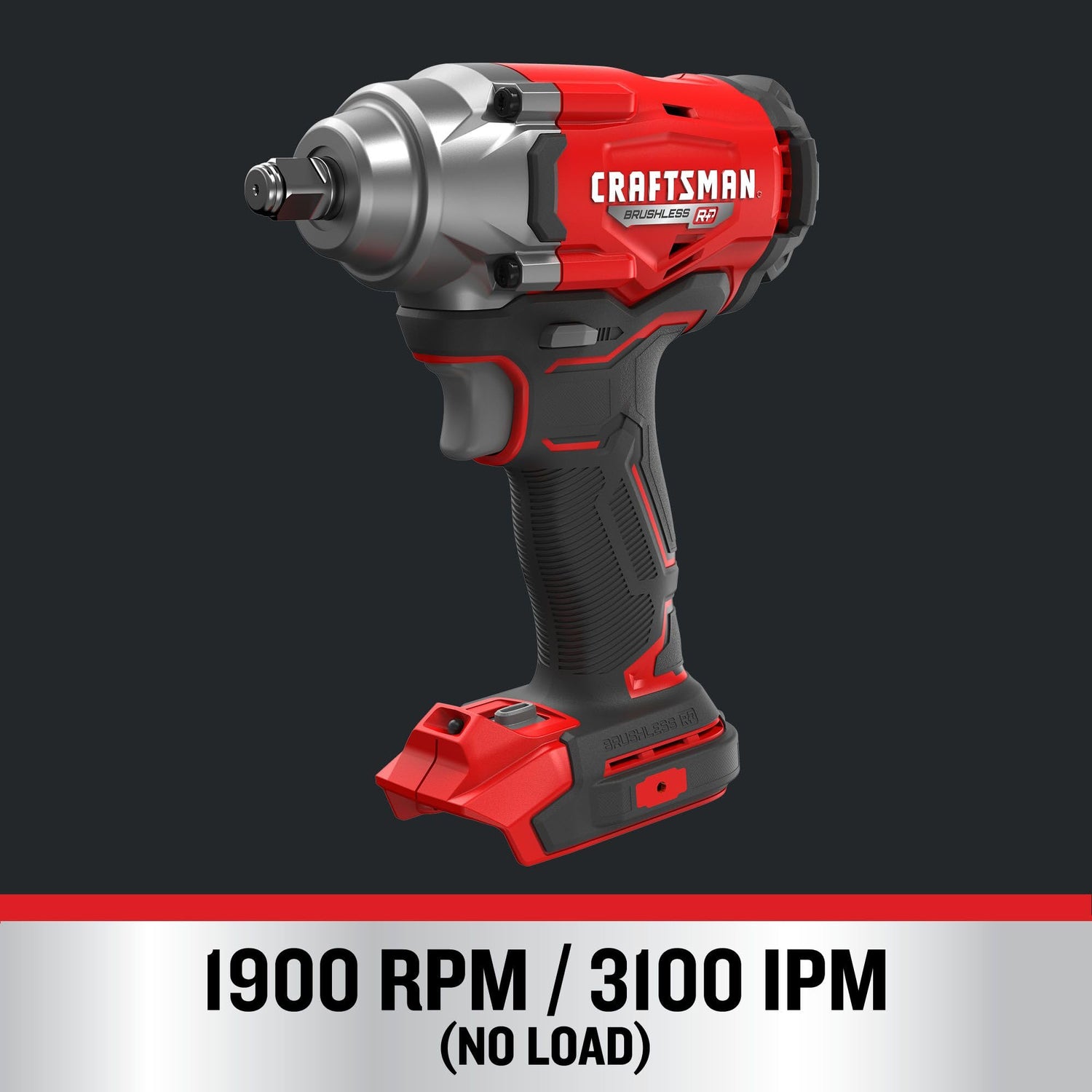 CRAFTSMAN V20 Cordless Impact Driver, 1/2 inch, Bare Tool Only (CMCF921B) Craftsman