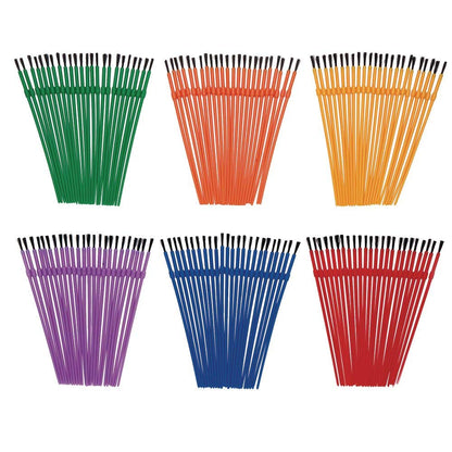 Colorations - 144WB Paint Brushes, 3 Widths, Nylon Bristles, Classroom, Painting, Art, Classroom Supplies, Art Supplies, School Supplies, Kids, - WoodArtSupply