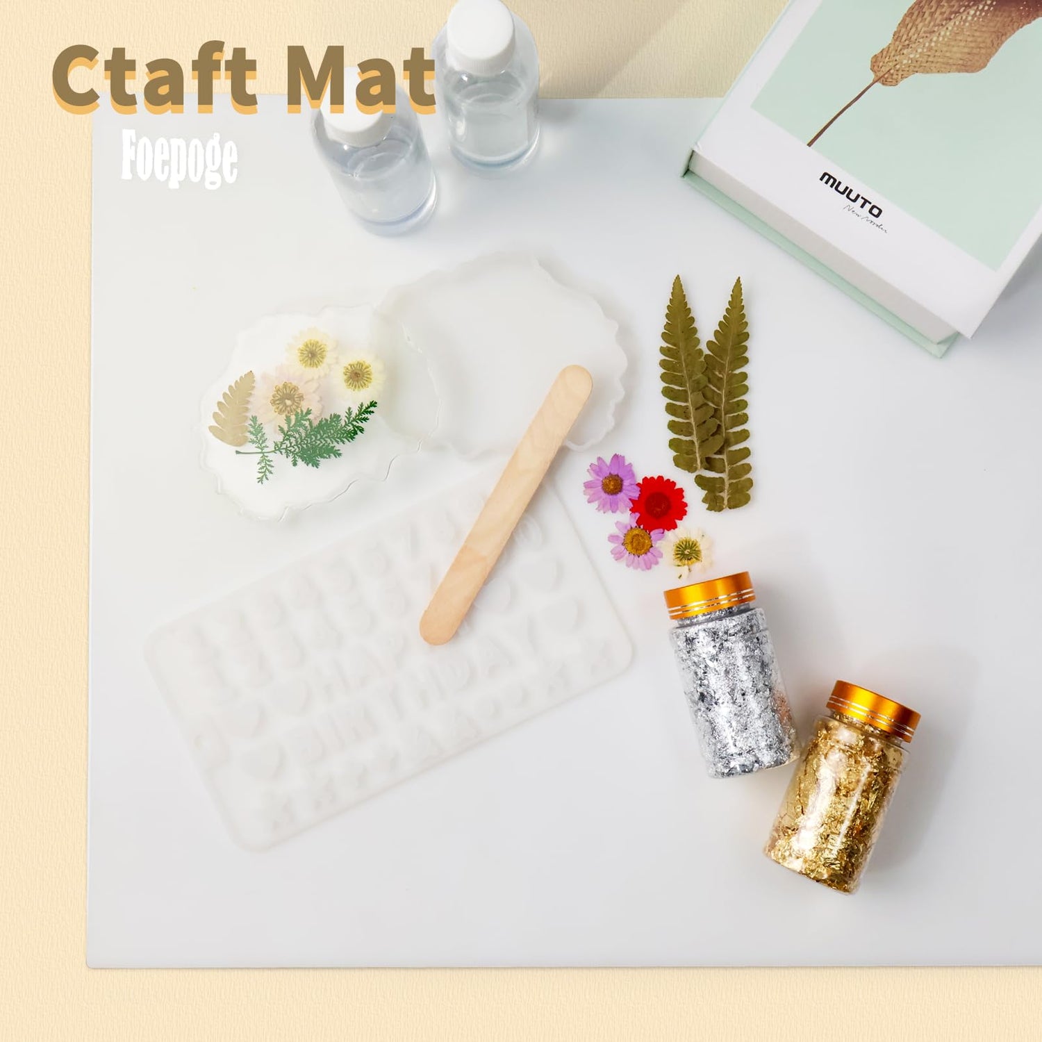 49.2" x 15.7" Large Silicone Mat for Kitchen Counter Protector, Cuttable Silicon Countertop Protector Mat Heat Resistant Mats for Countertop, Cut to Foepoge