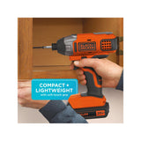 BLACK+DECKER 20V MAX* POWERCONNECT 1/4 in. Cordless Impact Driver Kit (BDCI20C) BLACK+DECKER