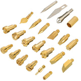 Wood Burning Tips Letters,Wood Burning Alphabet Template for Embossing and Carving Crafts (Metal) (Tips) Arokimi