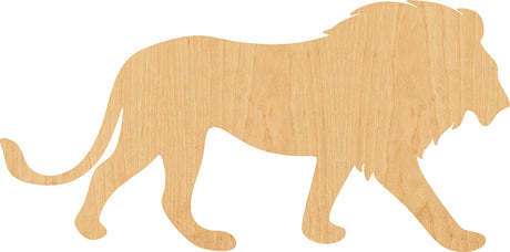 Lion Laser Cut Out Wood Shape Craft Supply - 4 Inch Generic