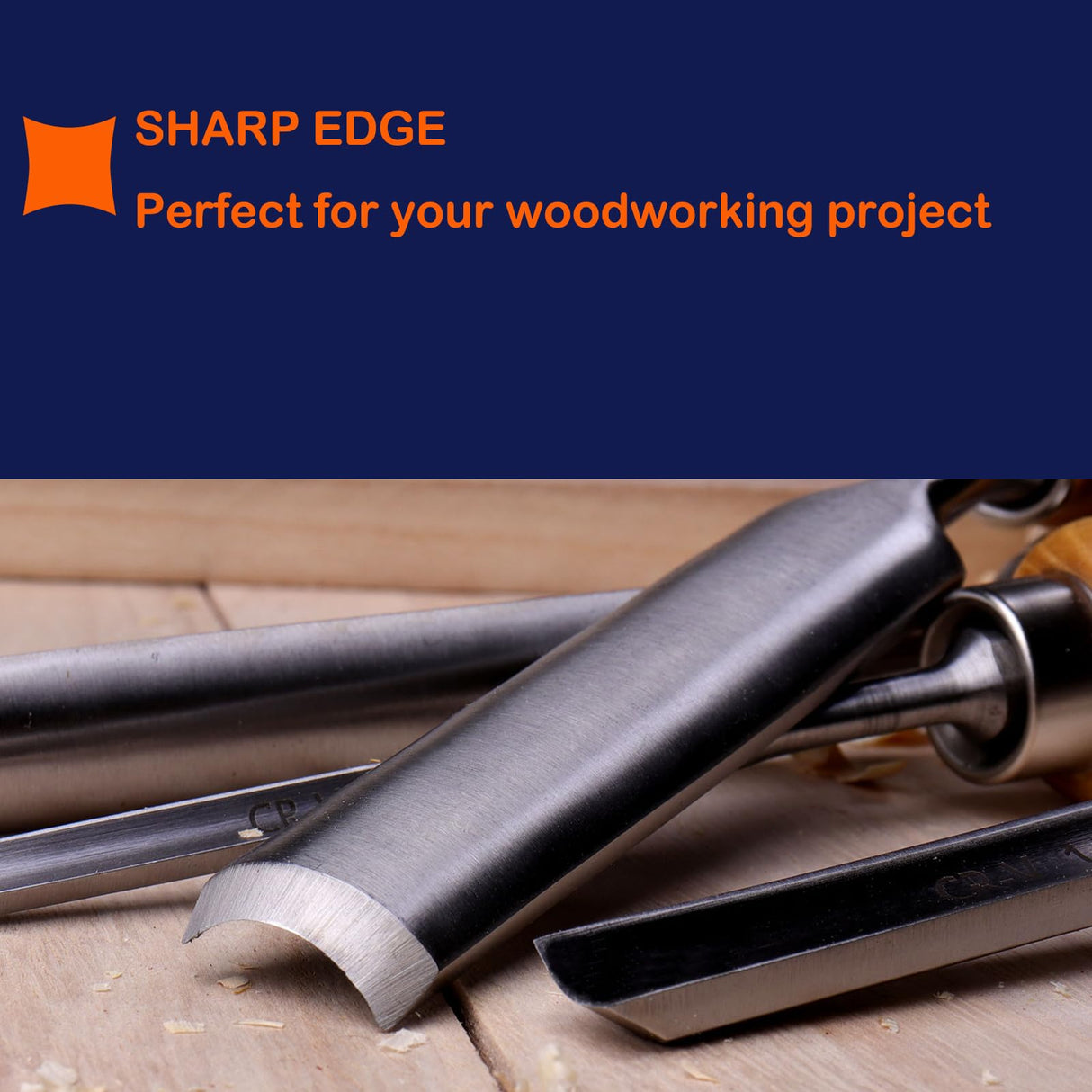 LWCUSNJ 4-Pieces Woodworking Wood Chisel Set,CR-V Steel Sharp Curved Edge Gouge Firm Wood Handle Carpentry Gouge Tools LWCUSNJ