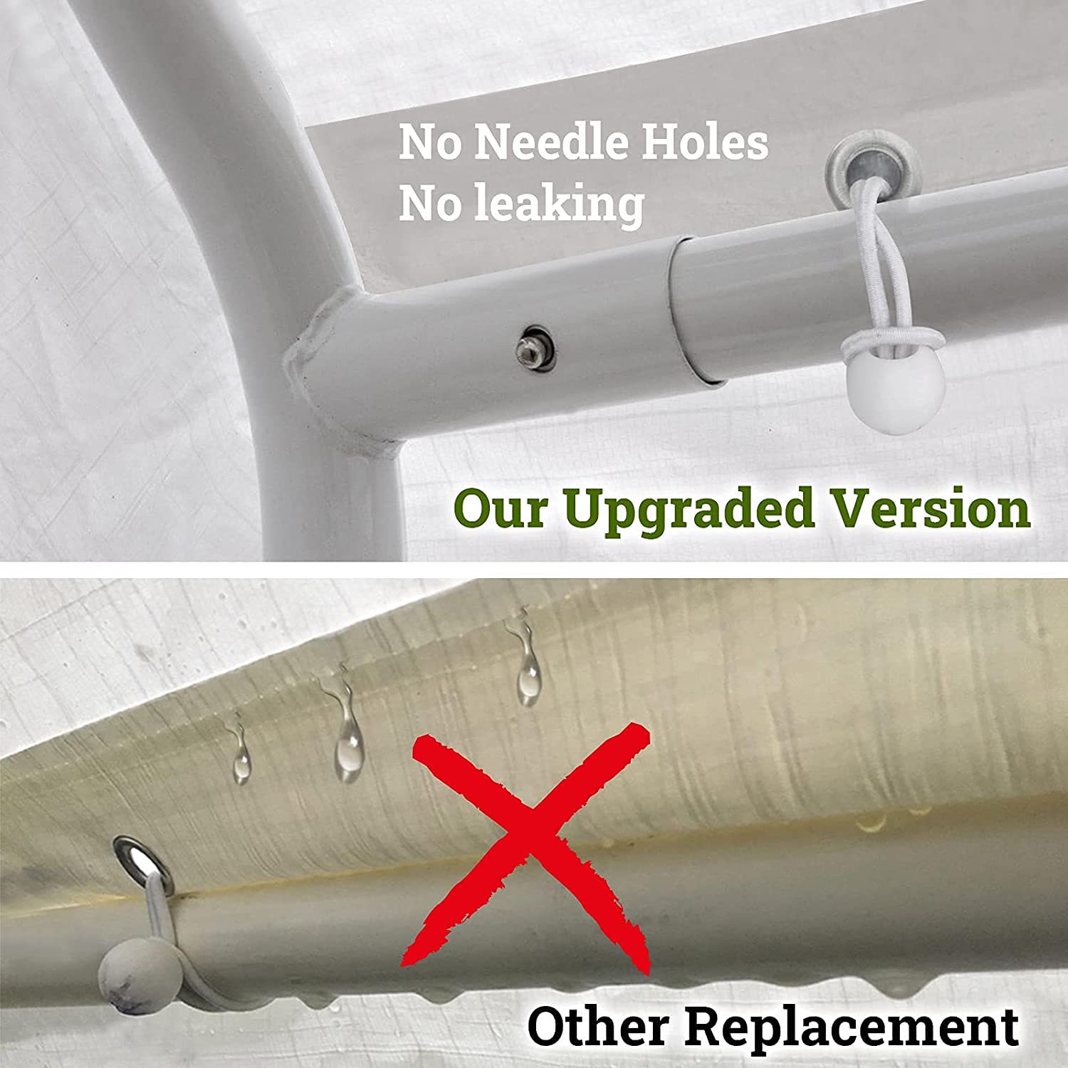 YardGrow 12x20ft Carport Canopy Replacement Cover Garage Tent Tarp Waterproof & UV Protected with Bungees, Frame Not Included (White) YardGrow