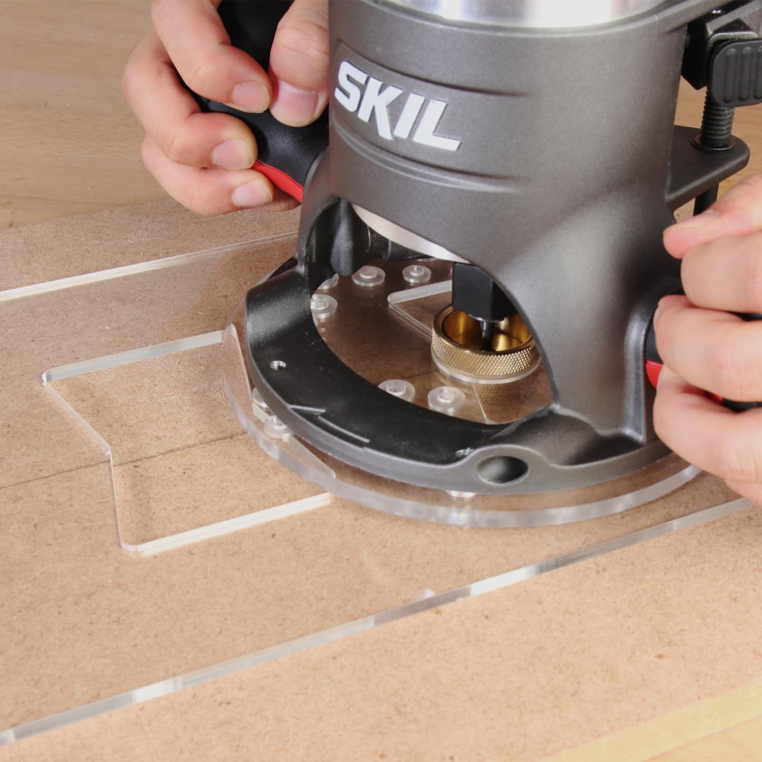 O'SKOOL 10 pcs Brass Router Template Bushing Guides Sets Fit Any Router Sub-base of the Porter Cable style O'SKOOL