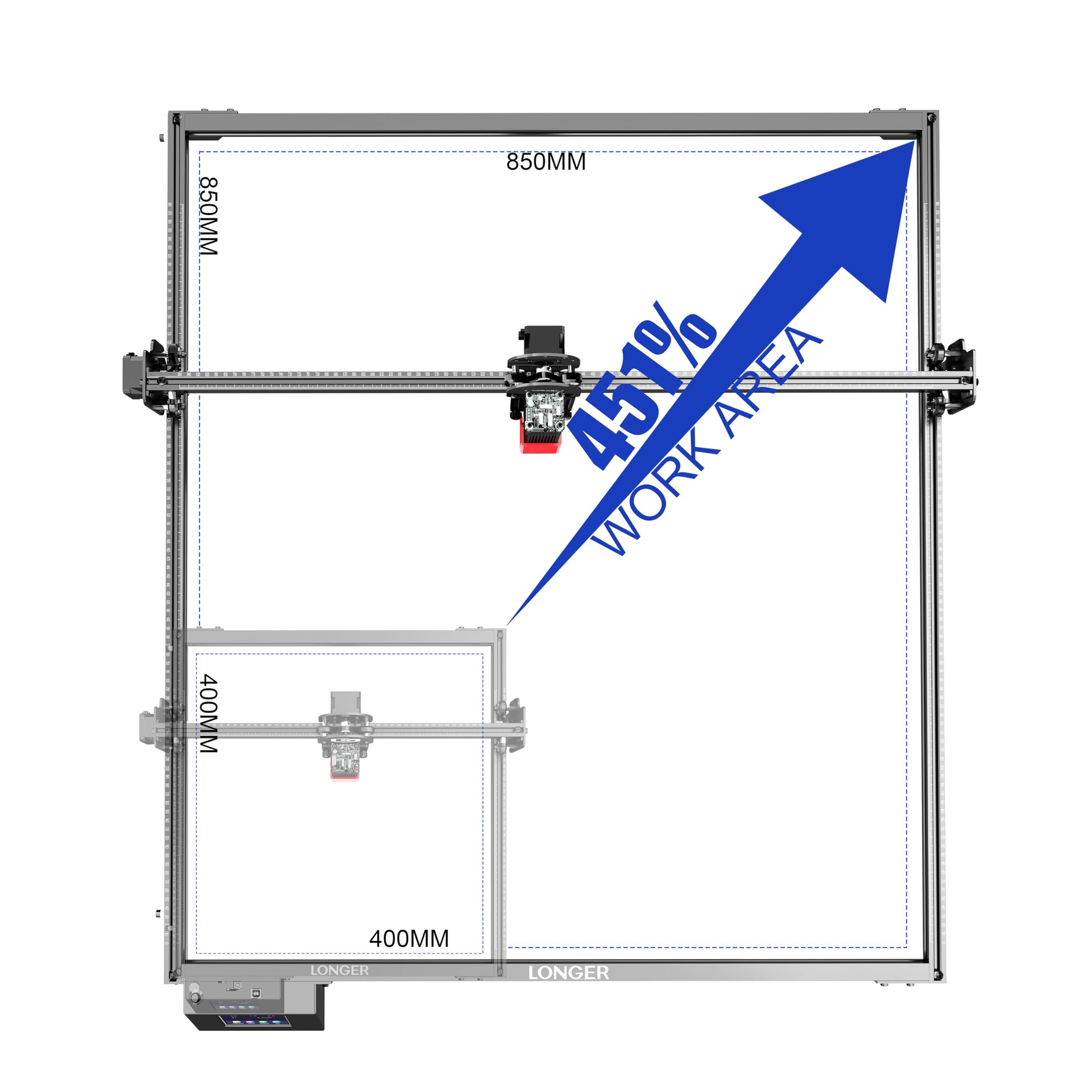 Extension Kits for LONGER RAY5 5W/10W/20 Laser Engraver(XY Axis) - WoodArtSupply