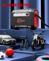 ROCGORLD R8 Tire Inflator Portable Air Compressor, DC 12V Air Compressor Portable with Large Dual Digital Screen, 3X Faster Inflation Air Pump for ROCGORLD