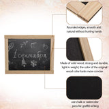 Harloon 6 Pcs Chalk Board Small 8.5 x 10.5 Double Sided Mini Unfinished Wood Frame Tabletop Blackboard Signs Classroom School Supplies for Kid Party Harloon