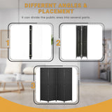 Room Divider Wall 4 Panels Indoor Handmade Wood Portable Room Dividers and Folding Privacy Screens Used in Multiple Occasions Decorate and Beautify Dopinmin