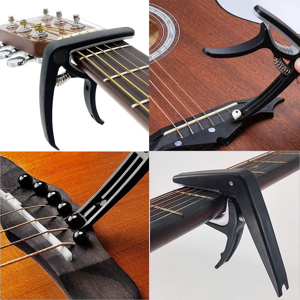 66PCS Guitar Accessories Kit, Acoustic Guitar Changing Tool, Including Acoustic Strings, Guitar Picks, Capo, String Winder&Cutter, Tuner, Guitar - WoodArtSupply