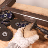 NuoDunco Cut-Off Wheel Mounting Mandrel 1/4" 3/8" 2-Type Mounting Heads, 1/4" Stem Mandrel for Rotary Tool Die Grinder Drill Attachment Angle Air NuoDunco