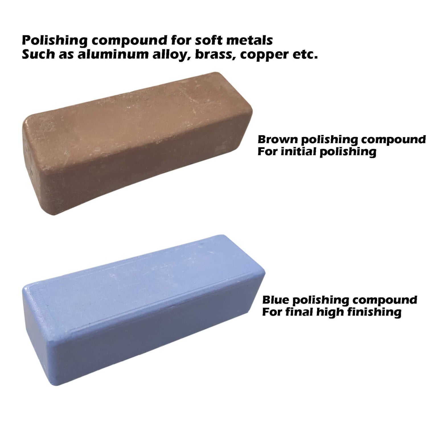 PURUI 8" Buffing Polishing Wheel-Coarse (42PLY) Medium(60PLY) Fine(40PLY) with 5/8" Arbor Hole -Brown,Blue,Red Rouge Polishing Compounds for Bench PR PURUI