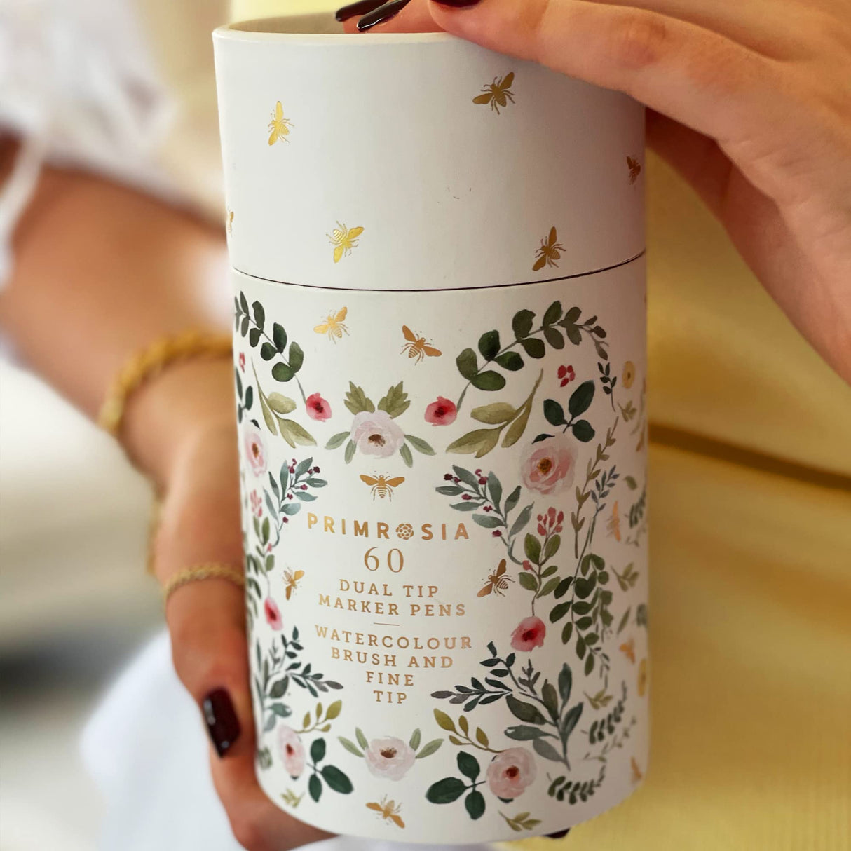 Desk Companions – Versatile Tip Marker Pens and Motivational Perpetual Desk Calendar Primrosia