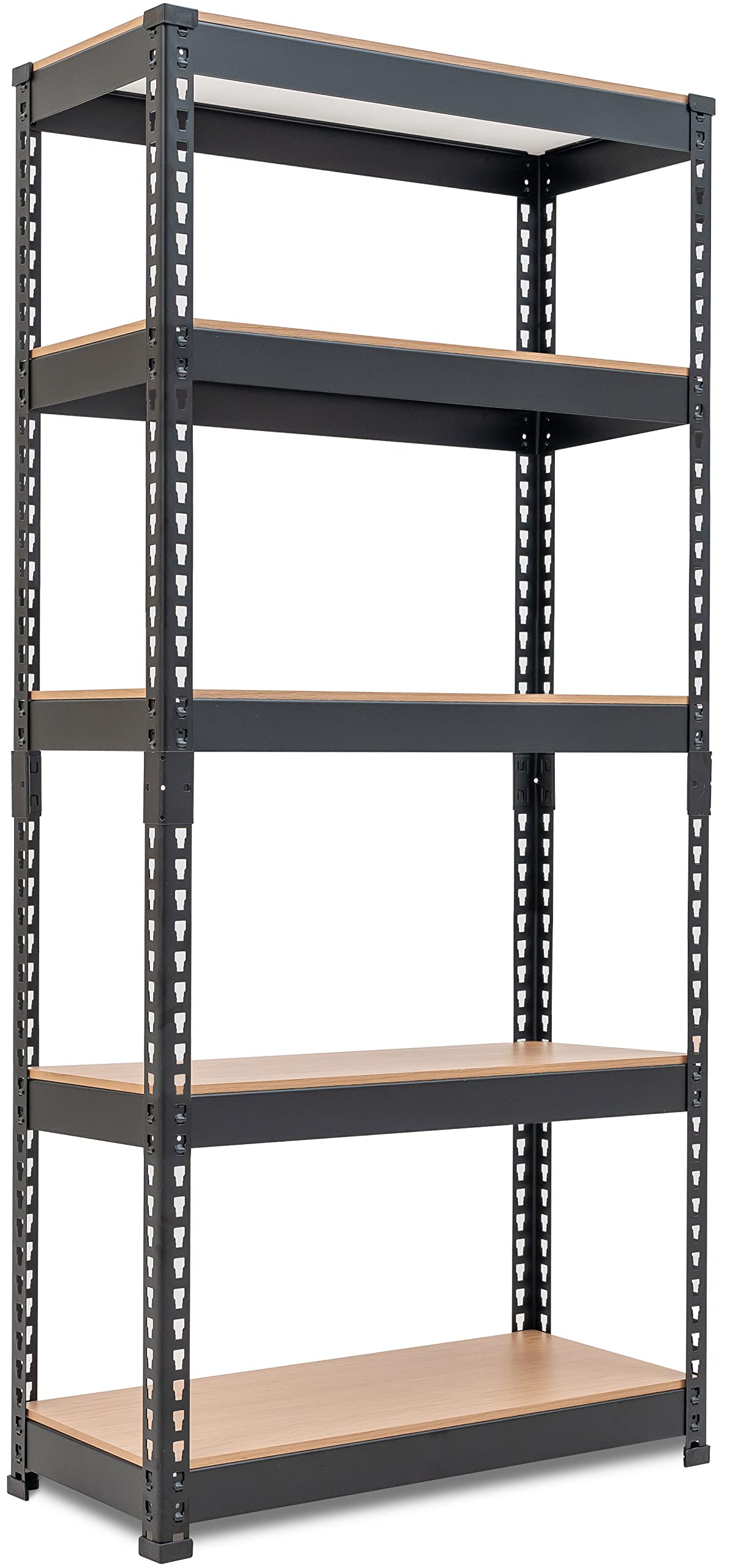 HOMEDANT 28"W x 12.3"D x 59.5"H 5-tier Metal Shelving Unit Adjustable Garage Storage Utility Rack Heavy Duty Shelves Organization Multipurpose Shelf