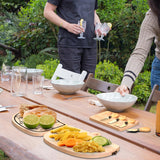 Haigoo Camping Cheese Board and Knife Set Foldable Bamboo Charcuterie Boards Gift Set Unique Cheese Cutting Board Birthday Gifts for Mom Dad House Haigoo