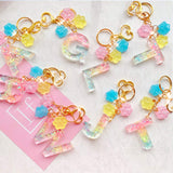 Mocoosy 134Pcs Alphabet Keychain Resin Molds Kit, Reversed Letter Number Silicone Mold Epoxy Resin Casting Molds Key Chain Making Set with 1 Hand Mocoosy