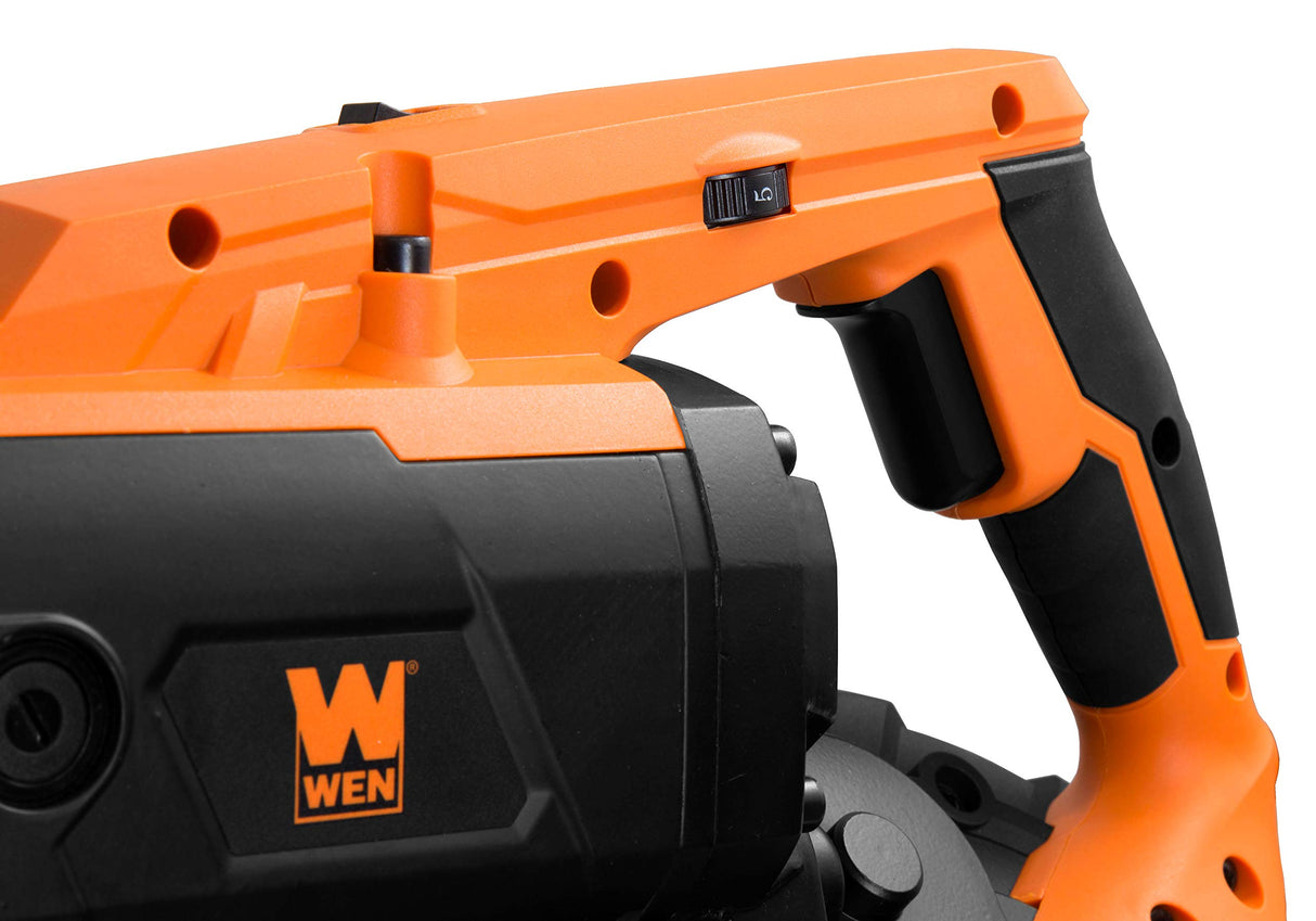 WEN Portable Band Saw for Metal, 10-Amp, Variable Speed, Handheld (94396) WEN