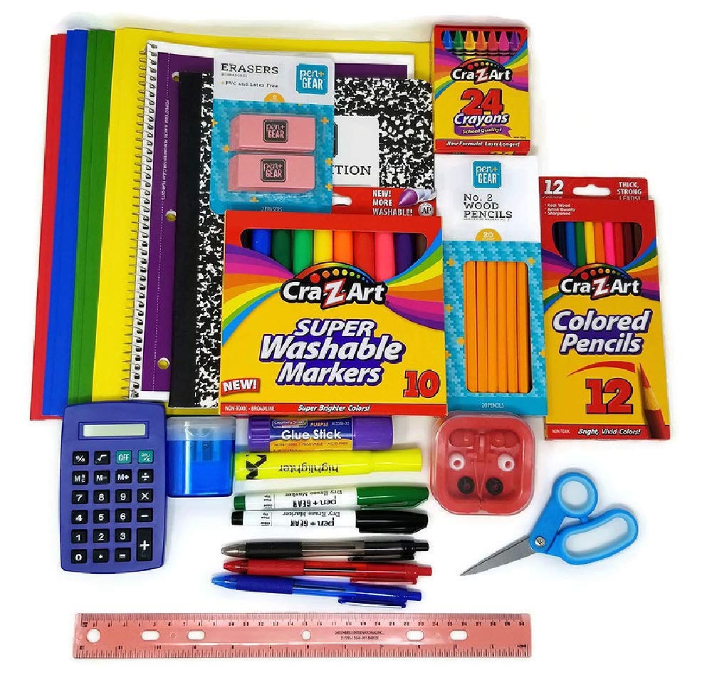 Back to School Supplies Essential Bundle - 4th Grade | 5th Grade | 6th Grade | 7th Grade (26) Grand Bay Market