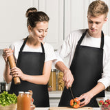 Gotega 4 Pack Waterproof Rubber Vinyl Apron Adjustable Bib Apron - Cooking Kitchen Apron for Women Men Chef Heavy Duty Work Apron for Dishwashing Lab Gotega