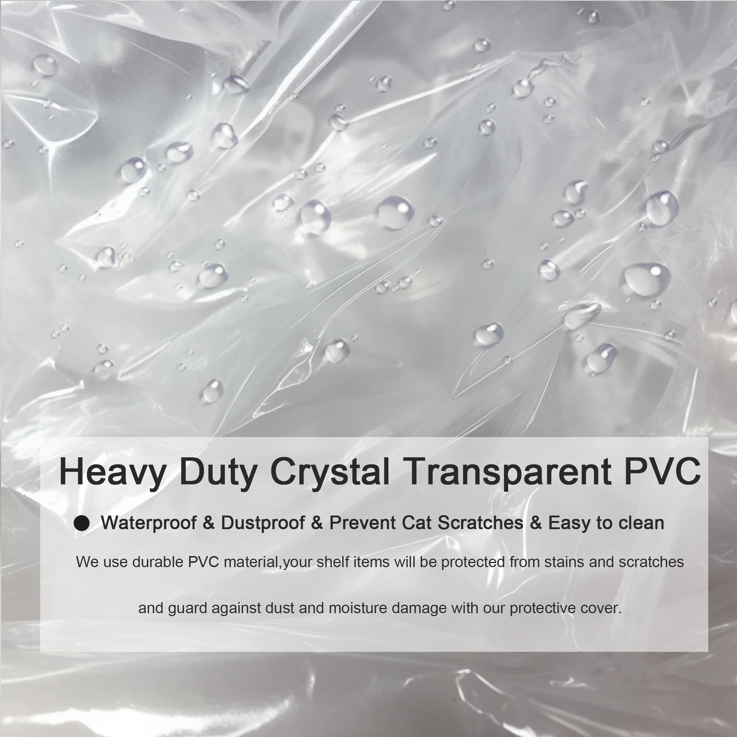 IndigoTempest9 Clear Vinyl Waterproof Shelf Cover for Wire Shelving - 36" W x 14" D x 54" H- Durable and Long-Lasting with Zipper Closure - Protects IndigoTempest9