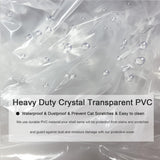 IndigoTempest9 Clear Vinyl Waterproof Shelf Cover for Wire Shelving - 36" W x 14" D x 54" H- Durable and Long-Lasting with Zipper Closure - Protects IndigoTempest9