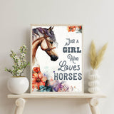 FOXKISS Horse Diamond Art Painting Kits for Adults - Full Drill Diamond Dots Paintings for Beginners, Round 5D Paint with Diamonds Pictures Gem Art FOXKISS