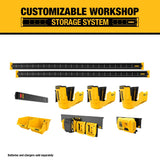 DEWALT Tool Organizer for Power Tools, 10 Pieces, Includes Metal Rails, Tool Holsters, Magnetic Power Strip and Battery Organizer, DEWALT Workshop DEWALT