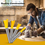 Yueqing Zhongji 1/4 Inch Shank Dovetail Router Bit Set 1/4"3/8"1/2" 5/8" Dovetail Router Bit-1/4"Shank -4PCS Yueqing Zhongji