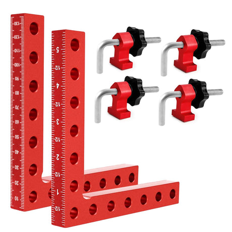 Utoolmart 90 Degree Positioning Squares Right Angle Clamps, Corner Clamps for Woodworking 5.5"x 5.5"(14 x 14cm), Aluminum Alloy Carpenter Clamping Utoolmart