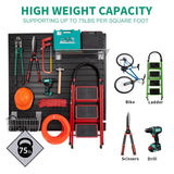 Slat Wall Paneling Garage Slat Wall Storage Systems, Slatwall Panels 4x8 ft Peg Board Tool Organization, PVC Wall Panels Pegboard Wall Organizer FRAYSCENT