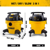 DEWALT DXV06P 6 gallon Poly Wet/Dry Vac, Yellow DEWALT