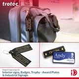 Trotec | Thin Acrylic Sheet | 4 Pcs | Aluminum/Black | Matte, Gloss & Brushed Metal Finish | 24.25”x12”x 1/50” | 2 Ply | Acrylic Panels for Laser TROTEC