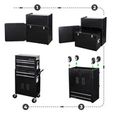 Olympia Tools 20-inch Rolling Tool Chest with Drawers - 5-Drawer Tool Chest Cabinet on Wheels Locking Storage Cabinets Garage Organizers for Workshop Olympia Tools