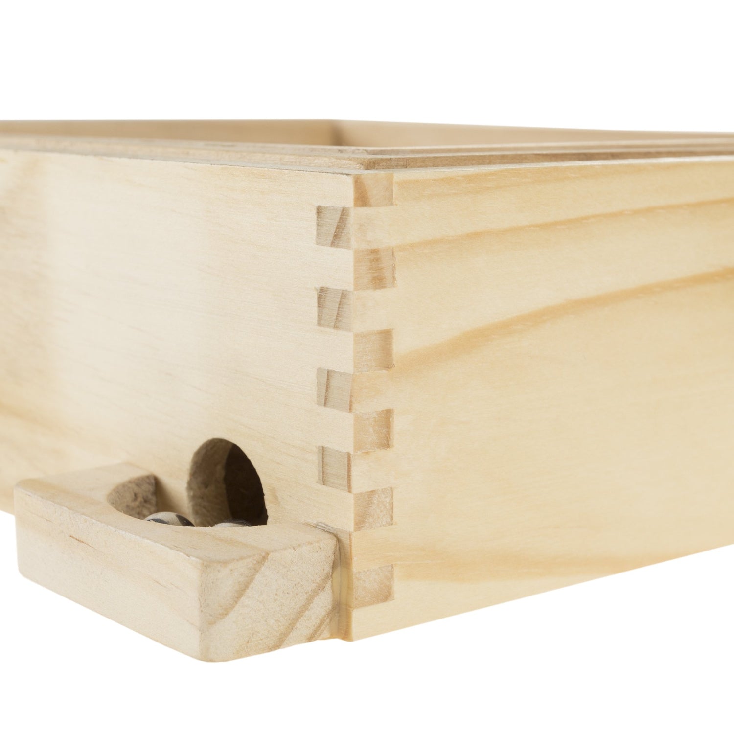 Labyrinth Wooden Maze Game with Two Steel Marbles, Puzzle Game for Adults, Boys and Girls by Hey! Play! , Tan Hey! Play!