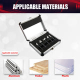 wesleydrill 5 pcs Countersink Drill Bit Set，82 Degree Counter Sink， Fit for Sink Holes into Most Machinable Metals, Plywood, Softwood, Hardwood, wesleydrill