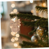 EXCEART 60 Pcs Christmas Deer Pendant Deer Head Wood Cutouts Wooden Deer Head Christmas Ornaments Reindeer Wooden Decor Christmas Tree Decorations EXCEART