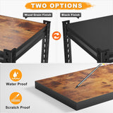 REIBII Garage Shelving Heavy Duty Load 2500LBS Garage Storage Shelves Adjustable Heavy Duty Shelving Metal Storage Shelving for Garage Metal Shelf REIBII