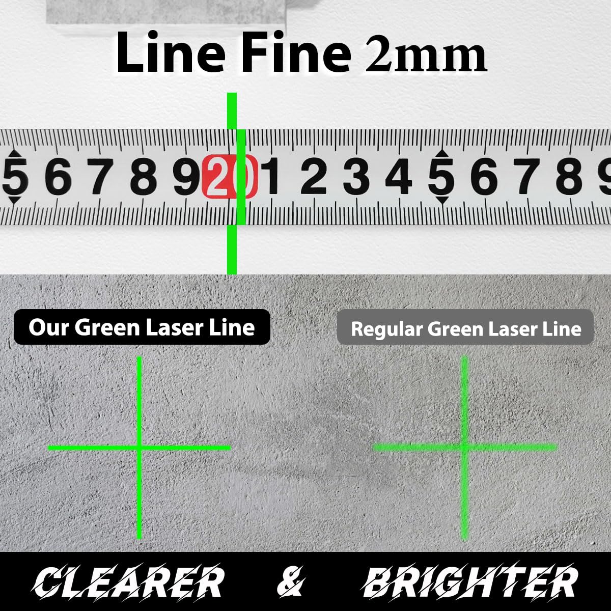 Takamine 16 Lines Green Laser Level Pro, 4x360° 4D Green Cross Line Professional Laser for Construction, Two 360° Vertical and Two 360° Horizontal - WoodArtSupply