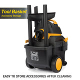 Shop-Vac 4 Gallon 5.5 Peak HP Wet/Dry Utility Vacuum with SVX2 Motor Technology, 3 in 1 Function Portable Shop Vacuum with Cart, Attachments, 5914000 Shop-Vac