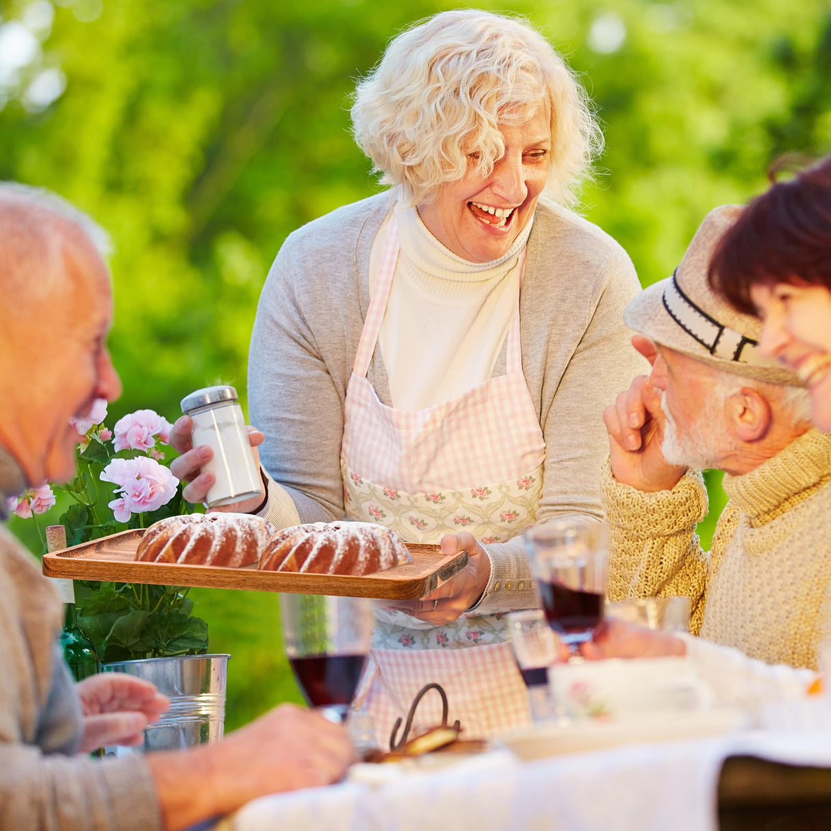Roshtia 12 Pcs Acacia Wood Serving Tray Rectangular Wooden Serving Platter Christmas Dinner Plates Wood Cheese Charcuterie Board for Food Vegetable, Roshtia