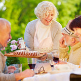 Roshtia 12 Pcs Acacia Wood Serving Tray Rectangular Wooden Serving Platter Christmas Dinner Plates Wood Cheese Charcuterie Board for Food Vegetable, Roshtia