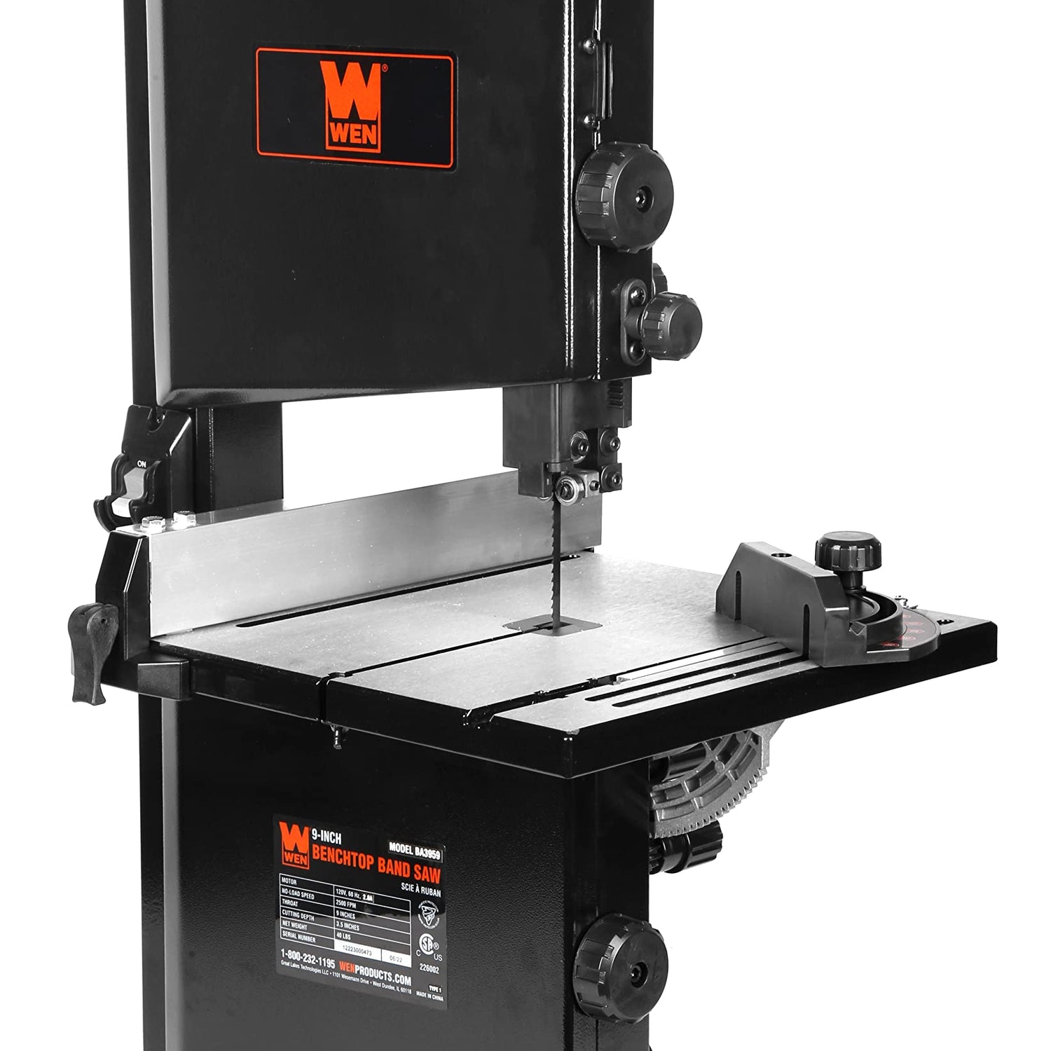 WEN 9-Inch Band Saw, 2.8-Amp Benchtop (BA3959) WEN