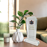 Ismosm Sublimation Blanks Products Crystal Plaque Blank Tabletop Decor Decorative Signs Award Plaque Custom Photo Picture Frame DIY Gifts with Gift Ismosm