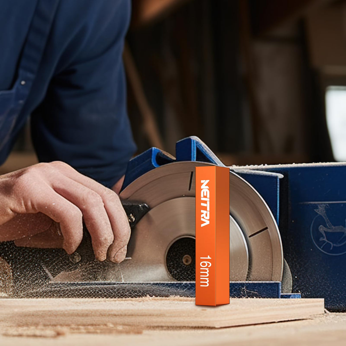 Neitra Metric Setup Blocks - 15 PCS Aluminum Height Precision Measuring Blocks Set for Table Saw, Router and Jig Saw with Storage Case, Orange Neitra