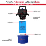 Koblenz WD-2.5 L Portable Wet/Dry, 2.5 Gallon 2.5HP Wall Mountable Vacuum, Blue+Black, 5 Year Warranty Koblenz