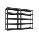 REIBII 72'' Garage Shelving Heavy Duty Garage Storage Shelves Loads 1700LBS Heavy Duty Shelving Adjustable 5-Tier Metal Shelves for Storage,Basement REIBII