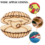 Toyvian 100pcs Handmade Painting Cutouts Marine Animal Cutouts Wood Animals Cutouts Unfinished Animal Cutout Ocean Animal Cutouts Sea Animals Cutouts Toyvian