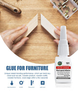 Weglau Wood Glue, Wood Adhesive,Instantly Strong Adhesive,Suitable for Wood, Oak, Wooden Craft, Wooden Product, Wood Edge,Paper, etc. - 20g Weglau